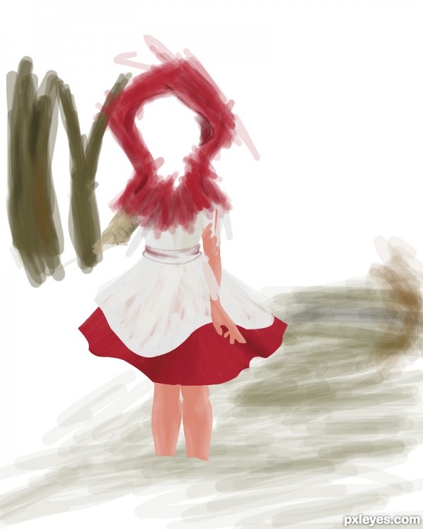 Creation of Bad Little Red Riding Hood: Step 4